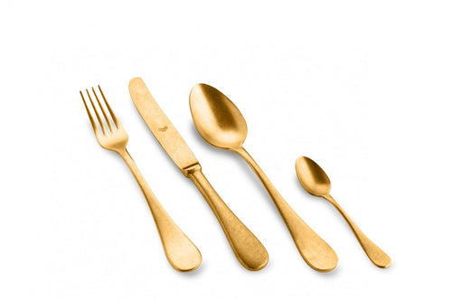 طقم أدوات مائدة الطعام ميكيل انجلو 24 قطعة - أورو (لون ذهبي)