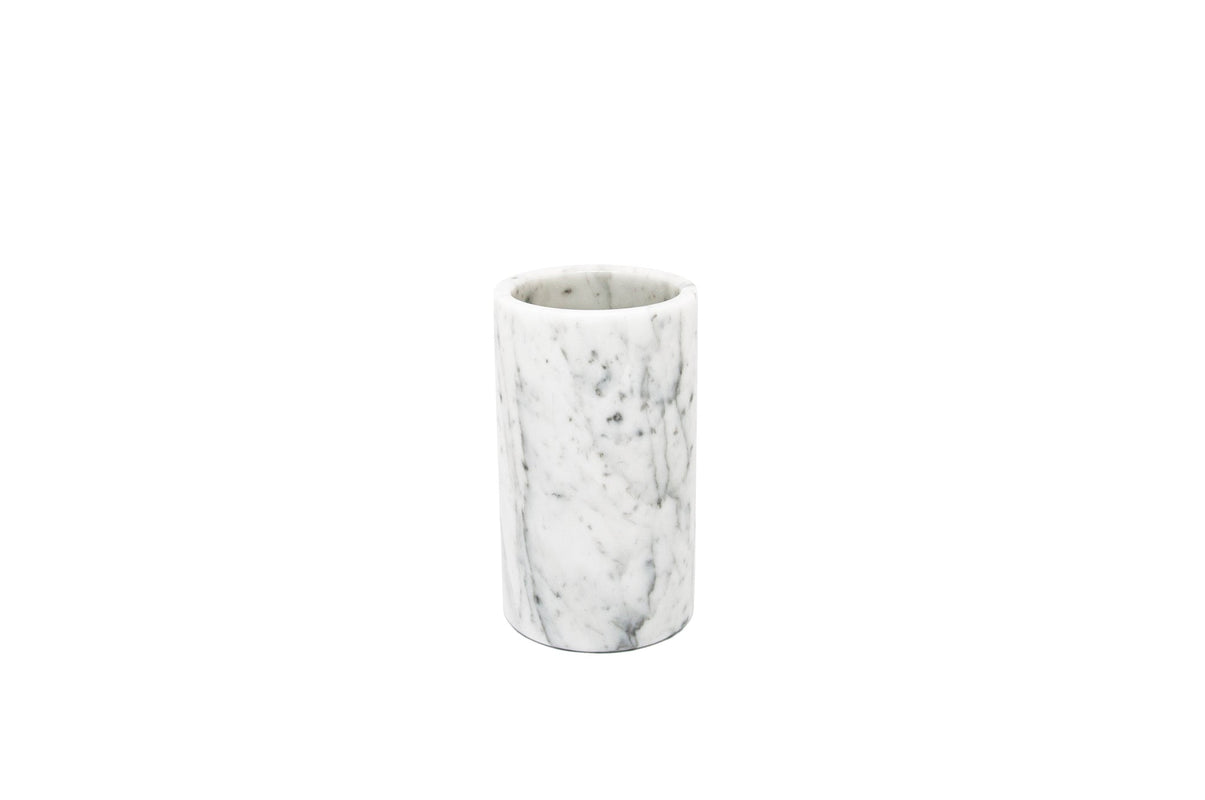 Marble Utensil Holder White