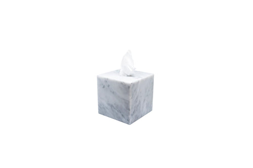 Marble Squared Tissue Box Cover