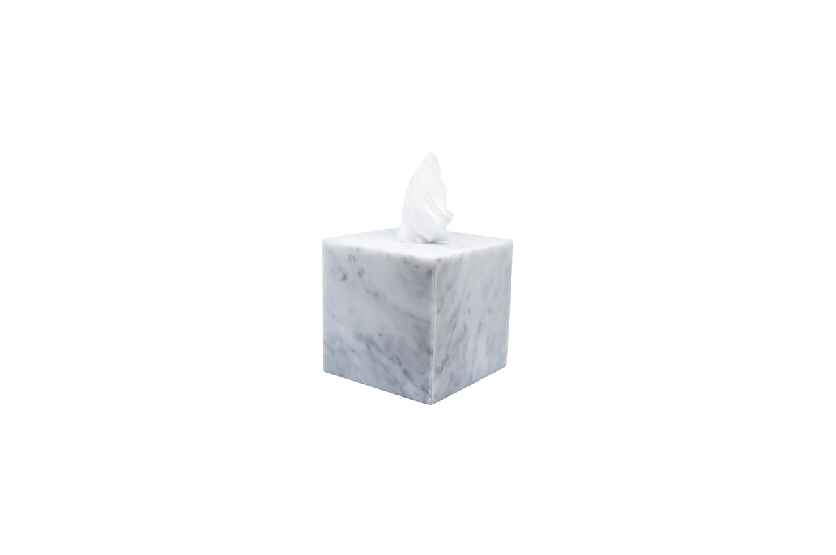 Marble Squared Tissue Box Cover