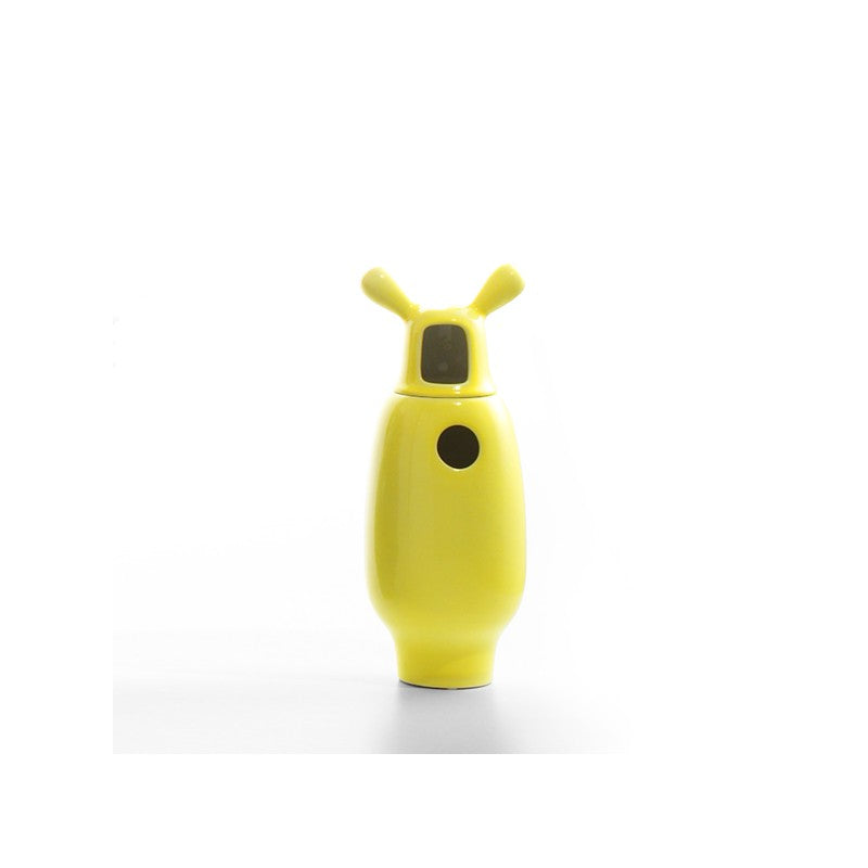 Showtime Vase N°2 - White Interior, Electric Yellow Exterior BD Barcelona